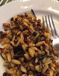 curried lentil wild rice and orzo