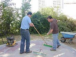 how to lay a circular paver patio how
