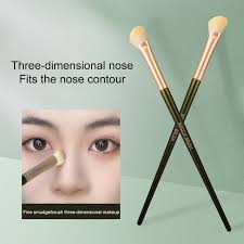 hesroicy 2 piece nose makeup brush set