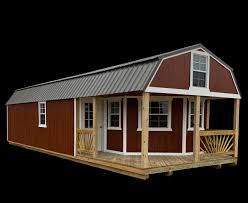 14x40 deck built in 2020 off the back of the 40x40 garage that features wall. The Outback Barn Home