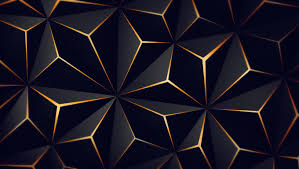 1360x768 triangle solid black gold 4k