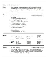 Secretary and administrative assistant resume  Word