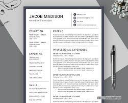 From this section the employer should start reading the candidate's cv. Professional Cv Template For Microsoft Word Cover Letter Modern Curriculum Vitae Creative Resume Design Teacher Resume 1 Page 2 Page 3 Page Resume Instant Download Cvtemplatesau Com