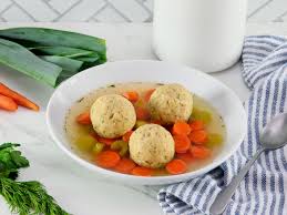 vegetarian matzo ball soup meatless