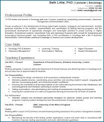Academic Cv Example Cv Writing Guide Get Noticed And Get