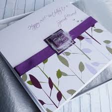 Handmade Birthday Cards Personalised Birthday Cards Purple