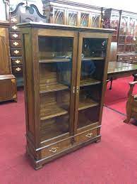 Antique Bookcase Oak Bookcase With