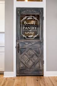 Custom Pantry Door Decal Personalized