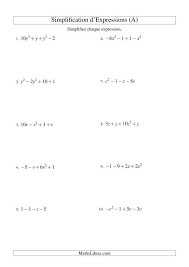 Simplification D Expressions