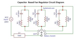 circuit of fan regulator based on triac