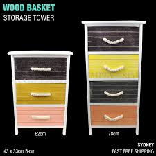 Stocked with matte steel pulls, the media tower can also be fitted with coordinating wood pulls. Wooden Basket Shelf Storage Tower Chest Of Drawers Crate Vintage Bedro Simply Homeware