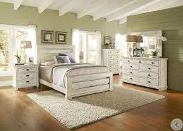 Enjoy comfort and convenient storage by choosing a bed that includes two deep drawers on each side of the bed. Willow Distressed White Slat Bedroom Set From Progressive Furniture Coleman Furniture