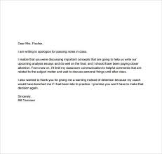 Apology Letter To Teacher Sample Examples Apology Letter