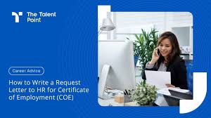 hr for certificate of employment coe
