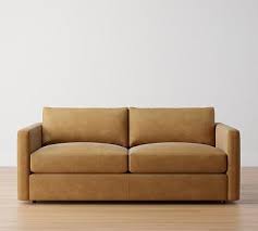 Carmel Slim Arm Leather Sleeper Sofa