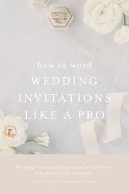 wedding invitation wording exles