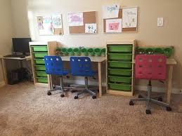 The adjustable lid support prevents the lid from accidentally dropping and hurting little fingers or hands. Trofast Kid Desk And Workstation Ikea Hackers Kids Room Desk Kid Desk Ikea Hack Kids