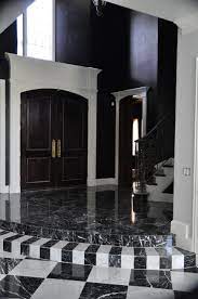 75 black marble floor entryway ideas