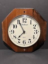 Waltham Quartz Wood Wall Clock