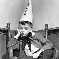 Image result for picture of a dunce
