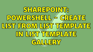 sharepoint powers create list