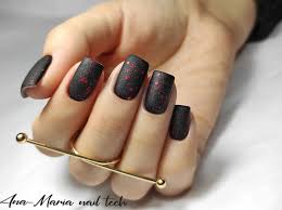 26 chic black matte nail designs are