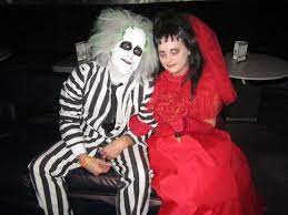 Everyone always thinks to do the live action lydia wearing all black or sometimes the red wedding dress, no one ever remembers the cartoon! Child Size Beetlejuice Red Wedding Gown Costume Lydia Deetz Tim Burton Custom