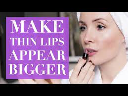 make thin lips appear bigger with