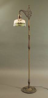Brass Bridge Floor Lamp With Hand