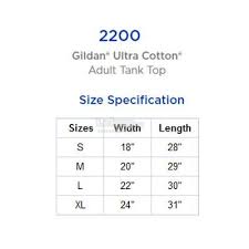 Gildan Ultra Cotton Adult Tank Top 2200