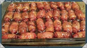 tangy bacon wrapped lit l smokies