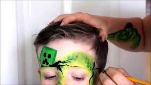 minecraft creeper face paint face