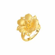 prima gold ring columbia flower