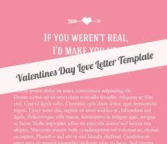 valentines day love letter template