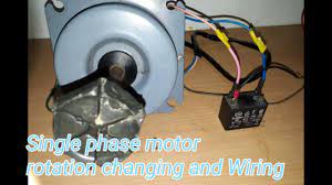 ac fan motor rotation and wiring