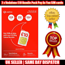 10 bundle pack pay as you sim cards uk