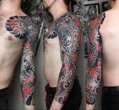Makatsuge sleeve | Татуировки, Японские татуировки
