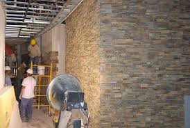 Install Stacked Stone Veneer Wall Tiles