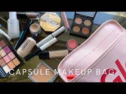 how to make a capsule makeup bag the