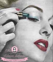 a lesson in 1950s eyeshadow eyeliner