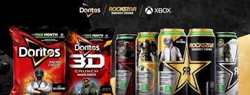 xbox doritos and rockstar energy