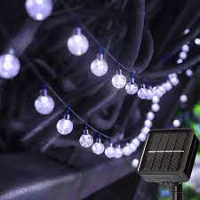 solar lights outdoor string lights 23ft