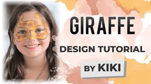 easy giraffe face paint video tutorial