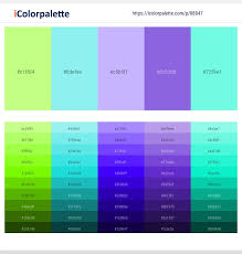 and aquamarine color tone combinations