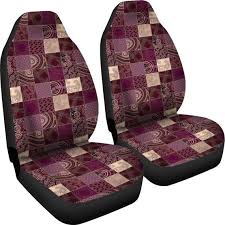 Purple Car Seat Covers Set In Crafty