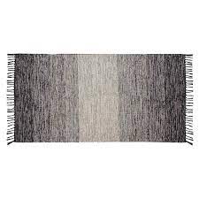 d521 grey ombre fringe rug