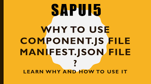 sapui5 component js file and sapui5
