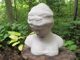 9 Cement Female Bust Sculpture Garden