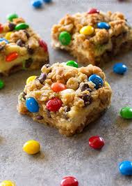 Monster cookie prafait cups : Monster Cookie Cheesecake Bars The Girl Who Ate Everything