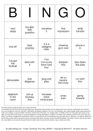Business Buzzword Bingo Cards To Download Print And Customize